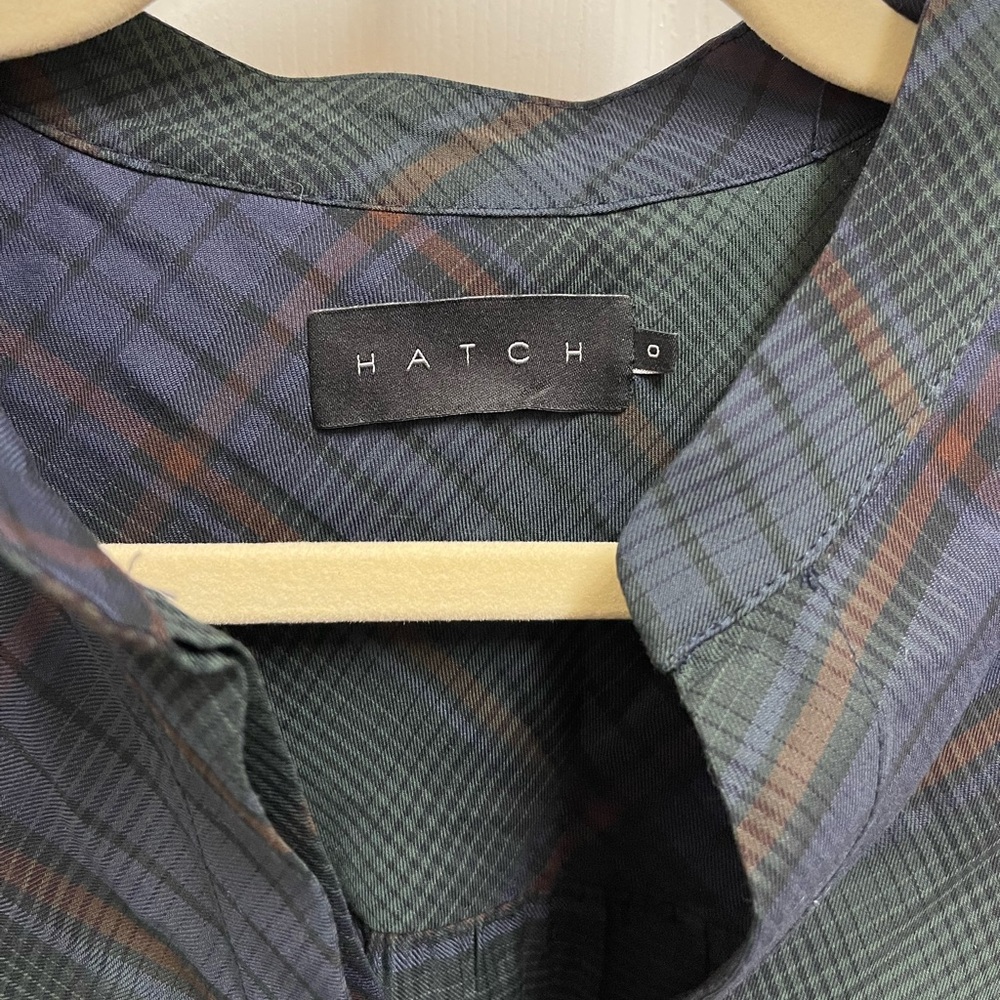 Hatch Maternity Plaid Popover Blouse - Picture 2 of 9